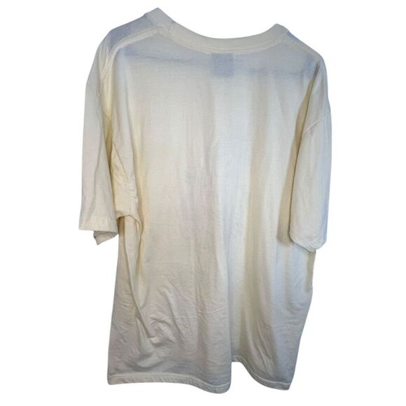 Luxe Butter Yellow Key West Mermaid Graphic Short Sleeve T-Shirt - Picture 4 of 5